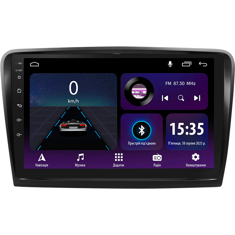 Android head unit SIGMA E10232 ANDROID 10 2+32 Gb Skoda Superb 2 B6 2008-2015 10"