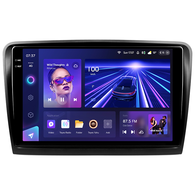 Android head unit Teyes CC3 4+32 Gb Skoda Superb 2 B6 2008-2015 10" 2k