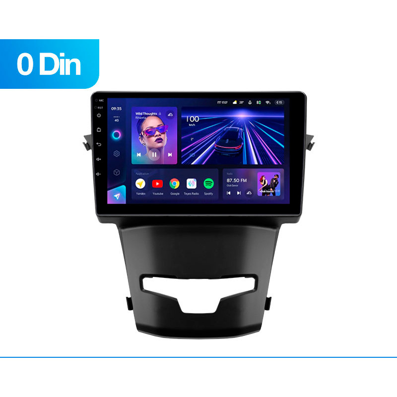 Android head unit Teyes CC3 4+64 Gb SsangYong Korando 3 Actyon 2(0 Din)2013-2017 9" (L1)