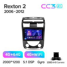 Android head unit Teyes CC3 4+64 Gb SsangYong Rexton Y250 II 2 2006 - 2012 10" 2k (L1)