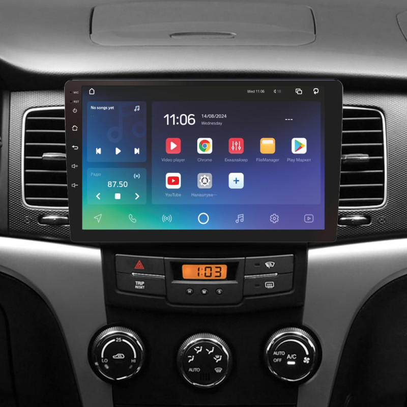 Android head unit SIGMA X9432 ANDROID 10 4+32 Gb 4G DSP SsangYong Korando 3 Actyon 2 2010-2013 9"