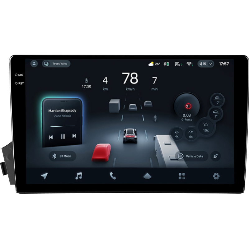 Android head unit Teyes CC4 Pro 8+128 Gb SsangYong Actyon C100 2005-2011 9" 2k