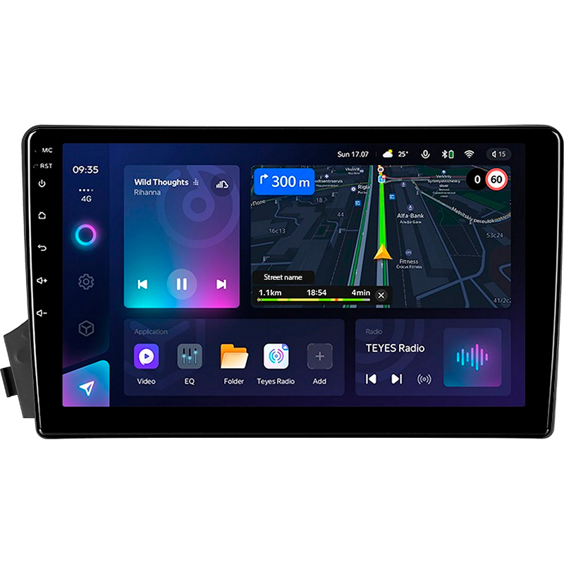 Android head unit Teyes CC3L 4+64 Gb SsangYong Actyon C100 2005-2011 9"