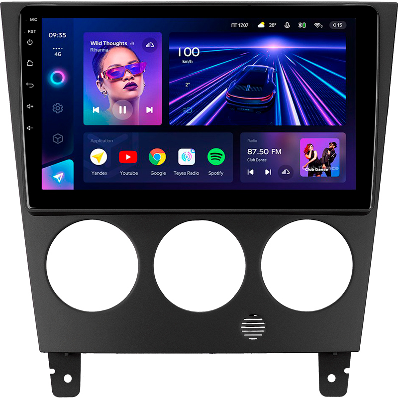 Android head unit Teyes CC3 4+32 Gb Subaru Impreza GD GG 2002-2007 9"
