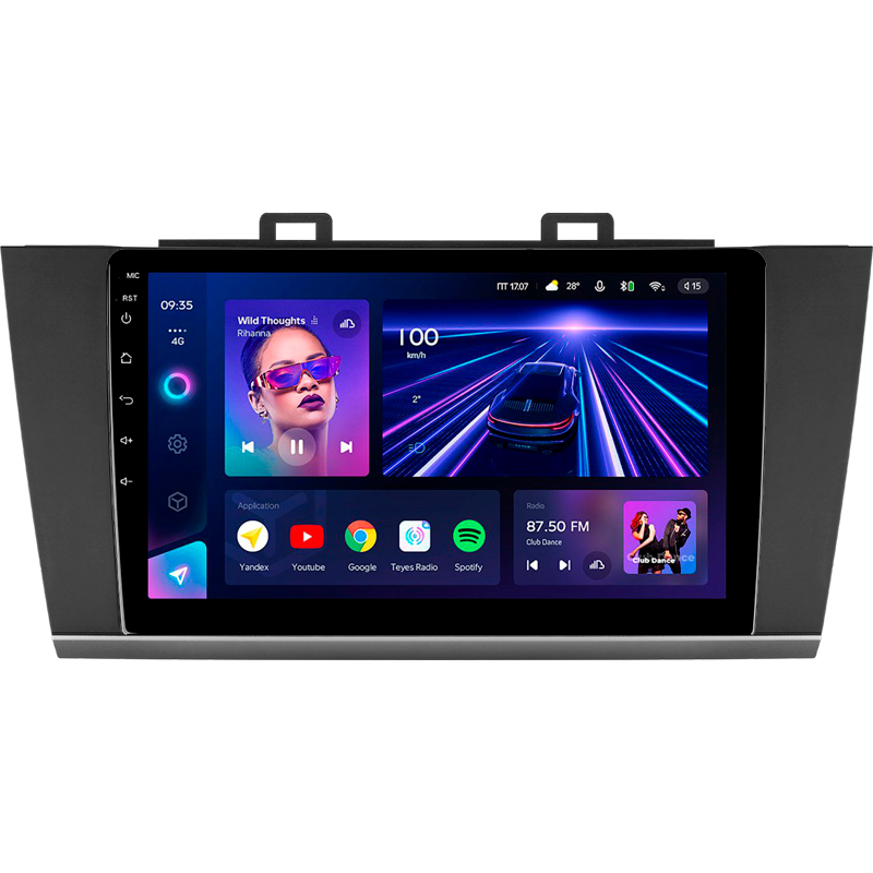 Android head unit Teyes CC3 4+32 Gb Subaru Outback 5 2014-2018 Legacy 6 2014-2017 9" (L1)