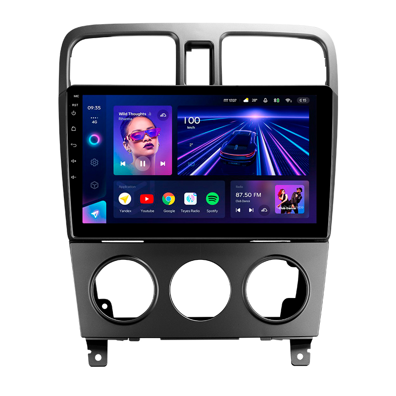 Android head unit Teyes CC3 4+32 Gb Subaru Forester SG 2002-2008 9"
