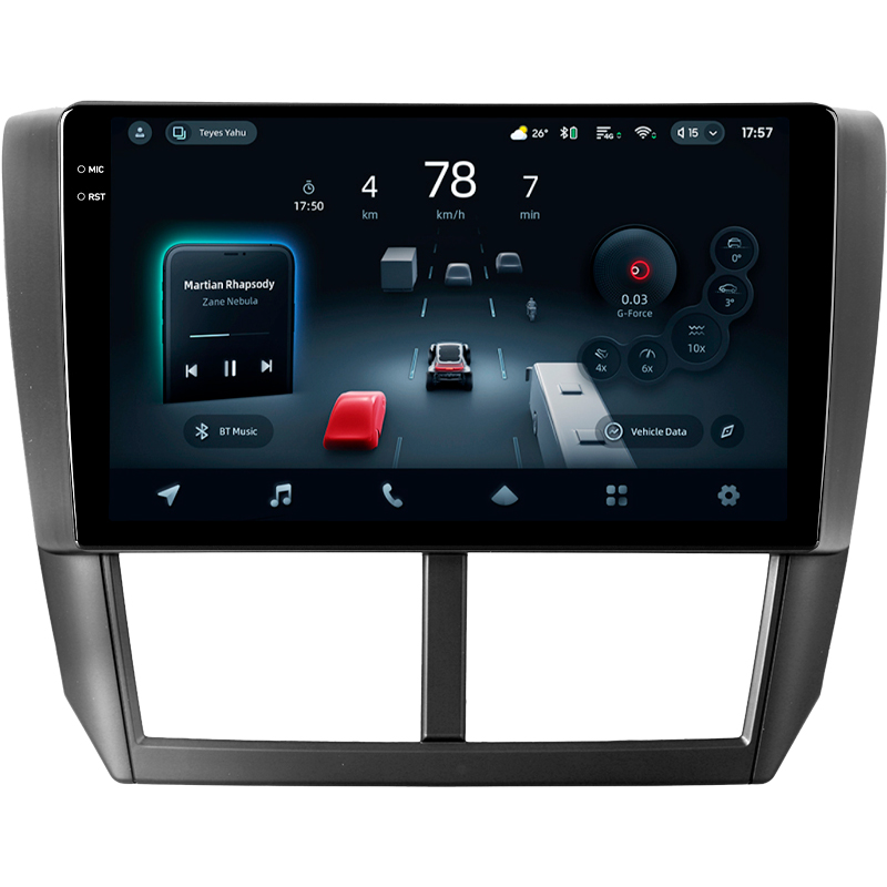 Android head unit Teyes CC4 Pro 12+256 Gb Subaru Forester 3 SH 2007-2013 For Subaru Impreza GH GE 2007-2011 9" 2k