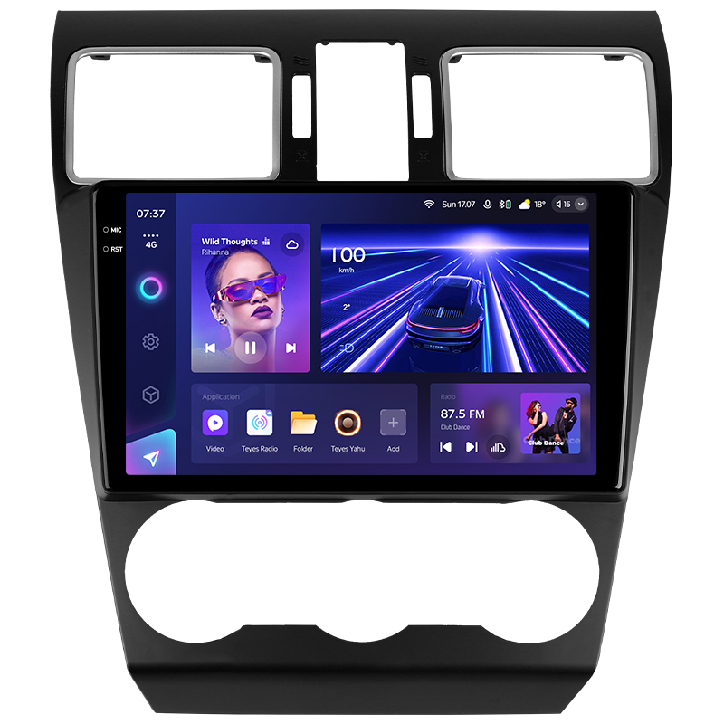 Android head unit Teyes CC3 6+128 Gb with 360° surround view° Subaru Forester SJ 2015-2018 9" 2k