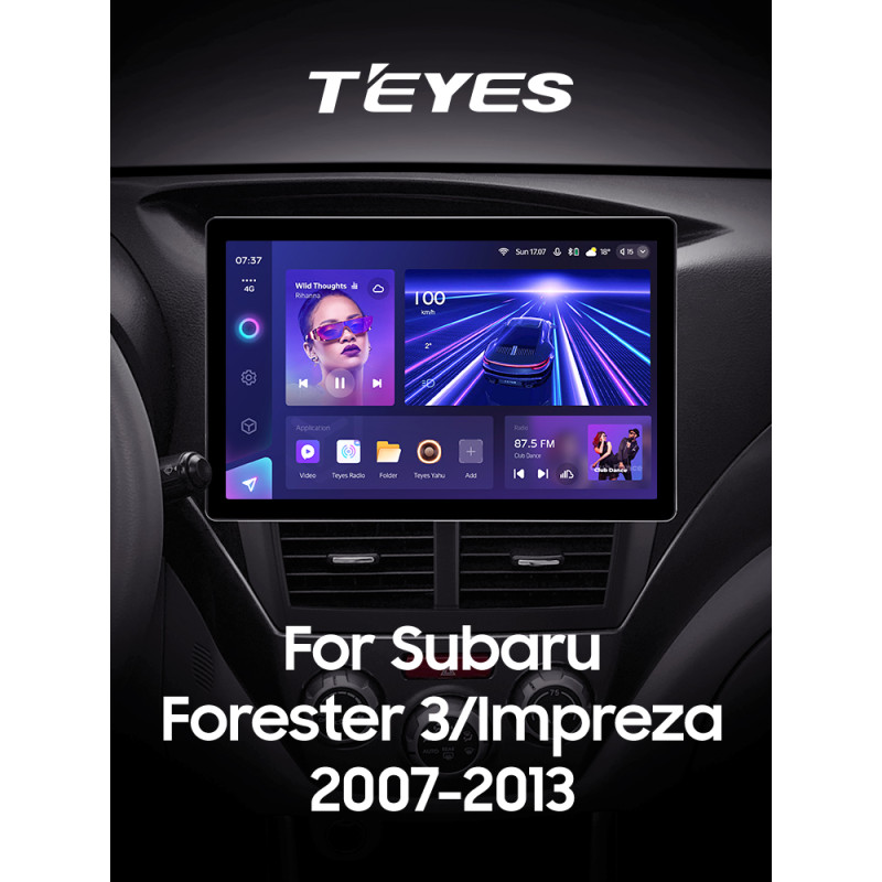 Štátní magnetofon Teyes CC3 6+128 GB pro Subaru Forester 3 SH (2007–2013), Subaru Impreza GH/GE (2007–2011), 13