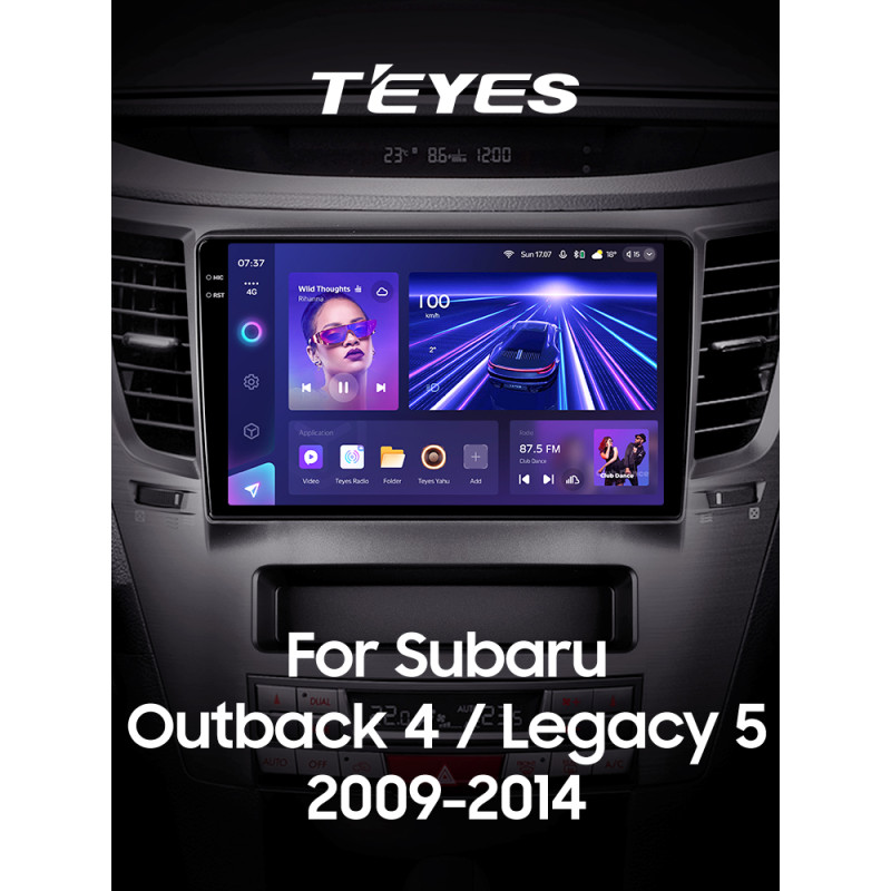 Android head unit Teyes CC3 4+32 Gb Subaru Outback 4 Legacy 5 2009-2014 9" 2k
