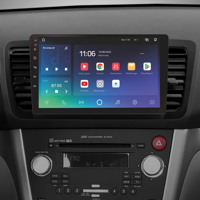Android head unit SIGMA X9432 ANDROID 10 4+32 Gb 4G DSP Subaru Outback 3 Legacy 4 2003-2009 9"