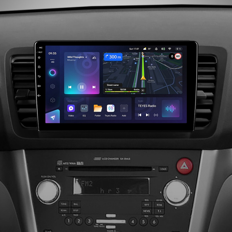 Android head unit Teyes CC3L 4+32 Gb Subaru Outback 3 Legacy 4 2003-2009 9" (L1)