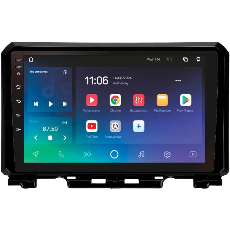 Android head unit SIGMA X9432 ANDROID 10 4+32 Gb 4G DSP Suzuki Jimny JB64 2018-2020 9"