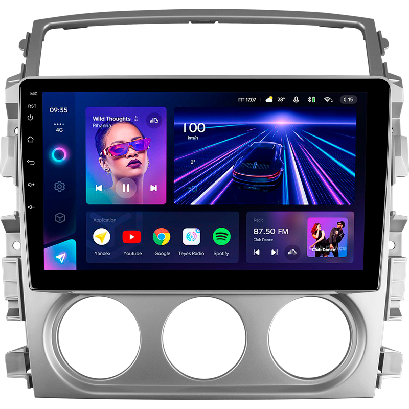 Android head unit Teyes CC3 4+32 Gb Suzuki Liana 1 2004-2008 9"