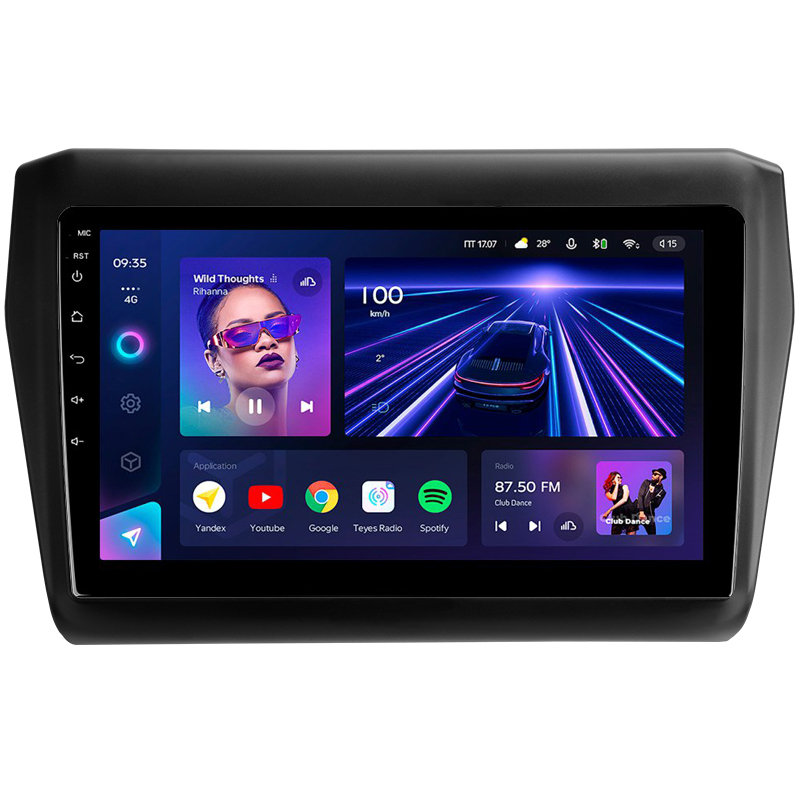Android head unit Teyes CC3 4+32 Gb Suzuki Swift 5 2016-2020 9"