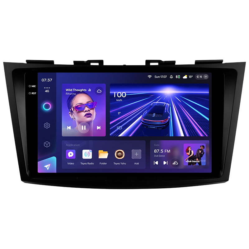 Android head unit Teyes CC3 6+128 Gb Suzuki Swift 4 2011-2017 9" 2k