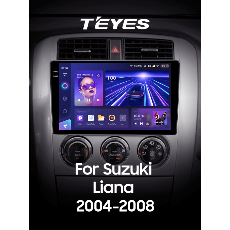 Android head unit Teyes CC3 6+128 Gb Suzuki Liana 1 2004-2008 9" 2k