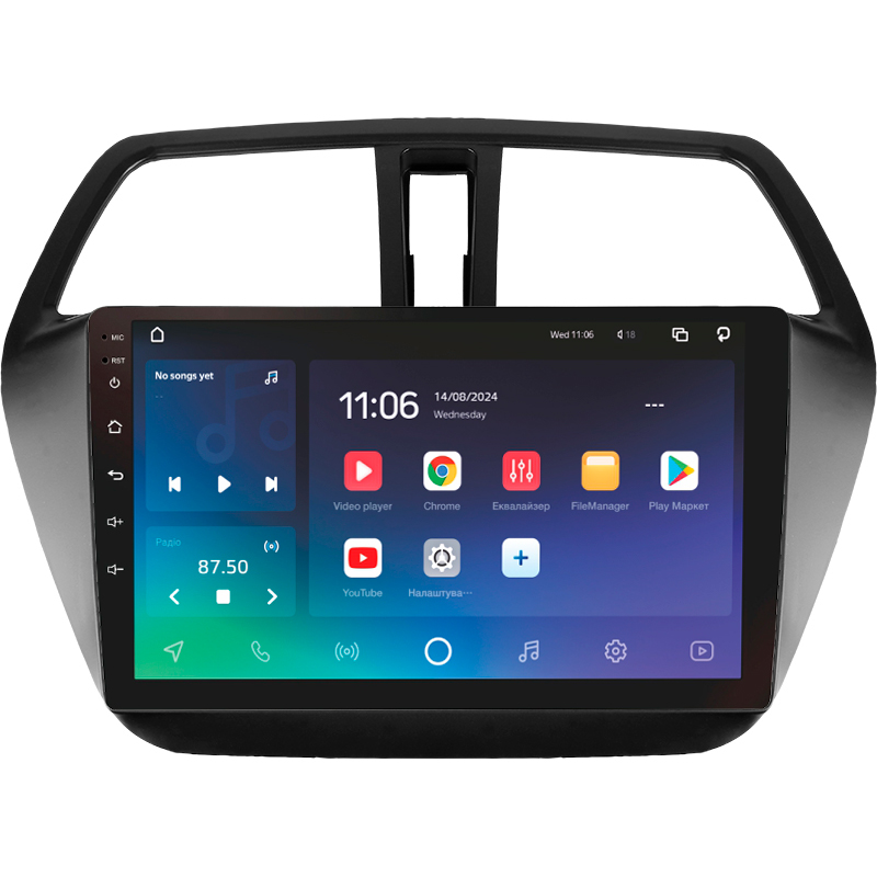Android head unit SIGMA X9432 ANDROID 10 4+32 Gb 4G DSP Suzuki SX4 2 S-Cross 2012-2016 9"