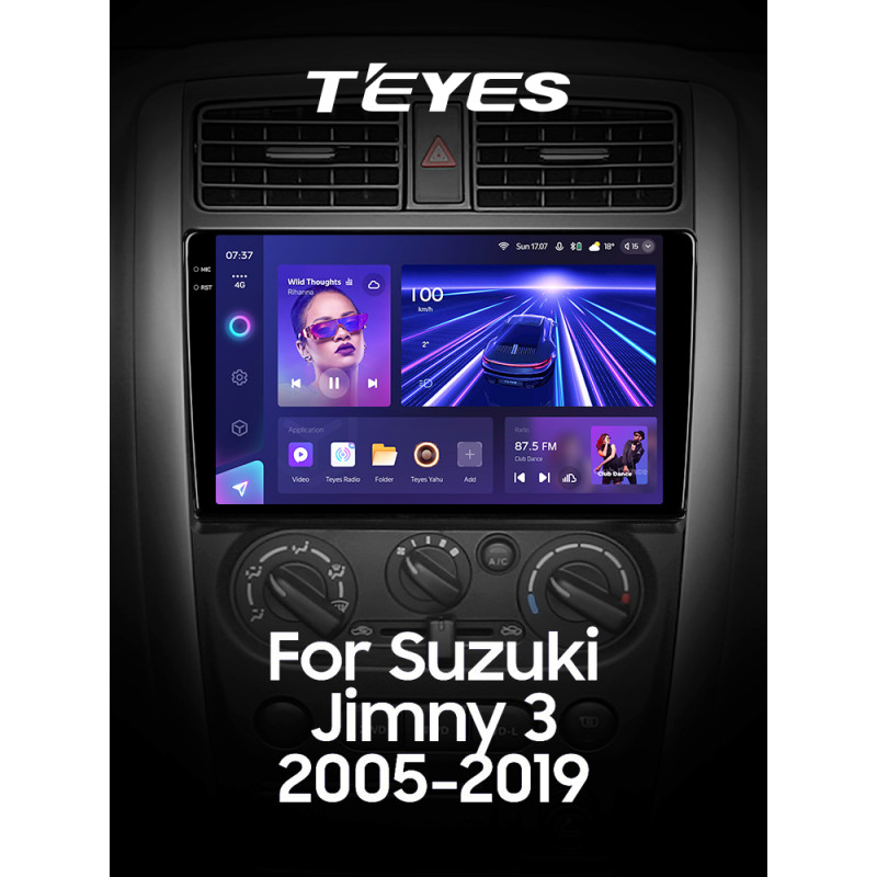 Android head unit Teyes CC3 4+32 Gb Suzuki Jimny 3 2005-2019 9" 2k