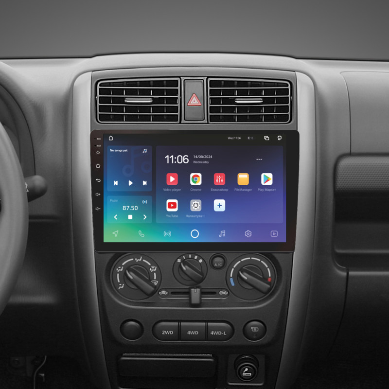 Android head unit SIGMA X9432 ANDROID 10 4+32 Gb 4G DSP Suzuki Jimny 3 2005-2019 9"