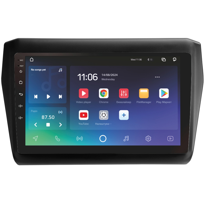 Android head unit SIGMA X9432 ANDROID 10 4+32 Gb 4G DSP Suzuki Swift 5 2016-2020 9"