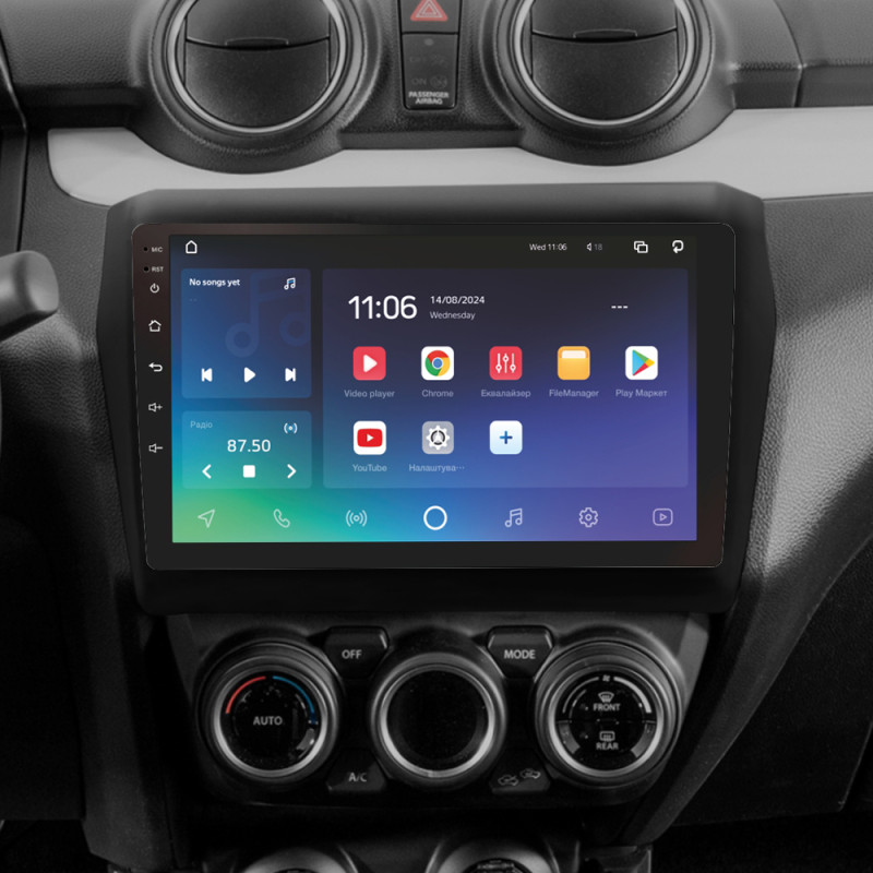 Android head unit SIGMA X9432 ANDROID 10 4+32 Gb 4G DSP Suzuki Swift 5 2016-2020 9"