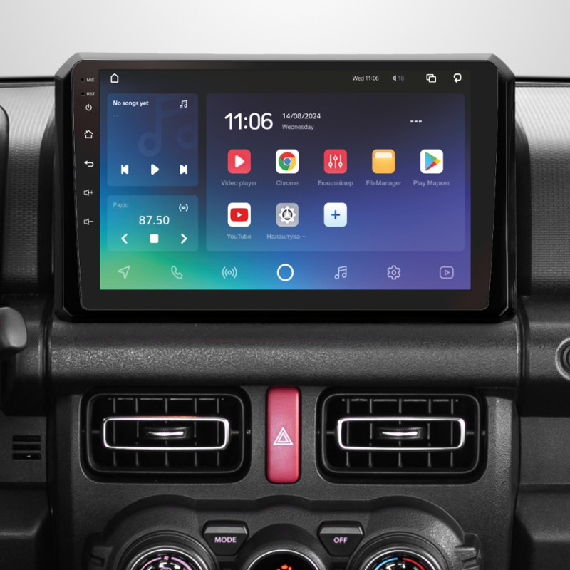 Android head unit SIGMA X9432 ANDROID 10 4+32 Gb 4G DSP Suzuki Jimny JB64 2018-2020 9"