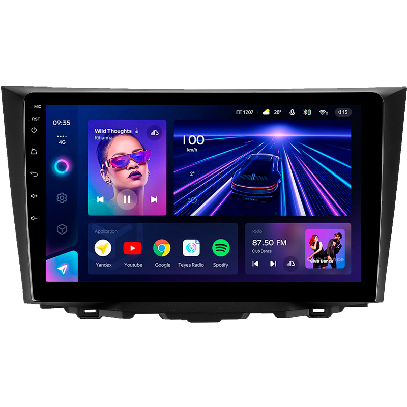 Android head unit Teyes CC3 4+32 Gb Suzuki Kizashi 2009-2015 9"