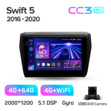 Android head unit Teyes CC3 4+64 Gb Suzuki Swift 5 2016-2020 9" 2k