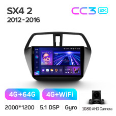Android head unit Teyes CC3 4+64 Gb Suzuki SX4 2 S-Cross 2012-2016 9" 2k