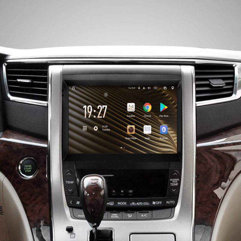 Android head unit SIGMA S9432 ANDROID 10 4+32 Gb 4G DSP Toyota Alphard H20 2008-2014 9"