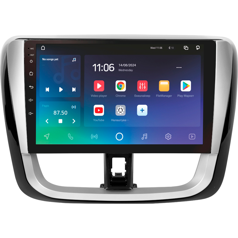 Android head unit SIGMA X10464 ANDROID 10 4+64 Gb 4G DSP Toyota Vios Yaris L 2016-2019 10"