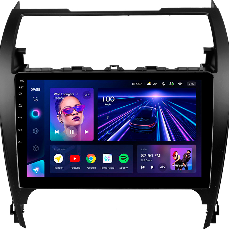 Android head unit Teyes CC3 4+32 Gb Toyota Camry 7 XV 50 55 Middle East 2012-2014 10"
