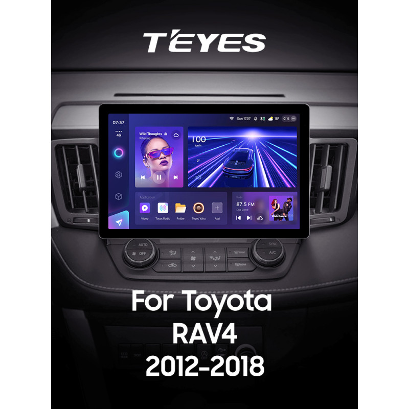 Štátní magnetofon Teyes CC3 6+128 GB pro Toyota RAV4 4XA40, 5XA50 (2012–2018), 11