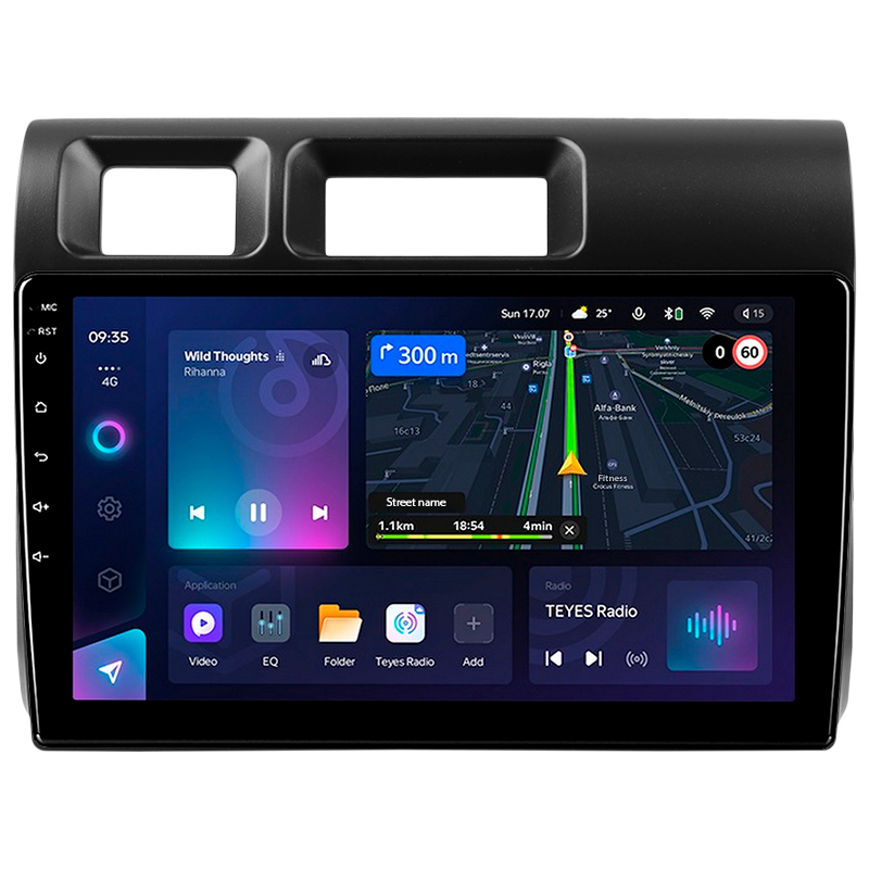 Android head unit Teyes CC3L 4+32 Gb Toyota Land Cruiser 8 J70 70 2023-2024 9" (L1)