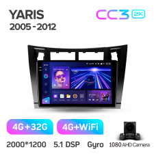 Android head unit Teyes CC3 4+32 Gb Toyota Yaris XP90 2005-2012 (F1) 9" 2k