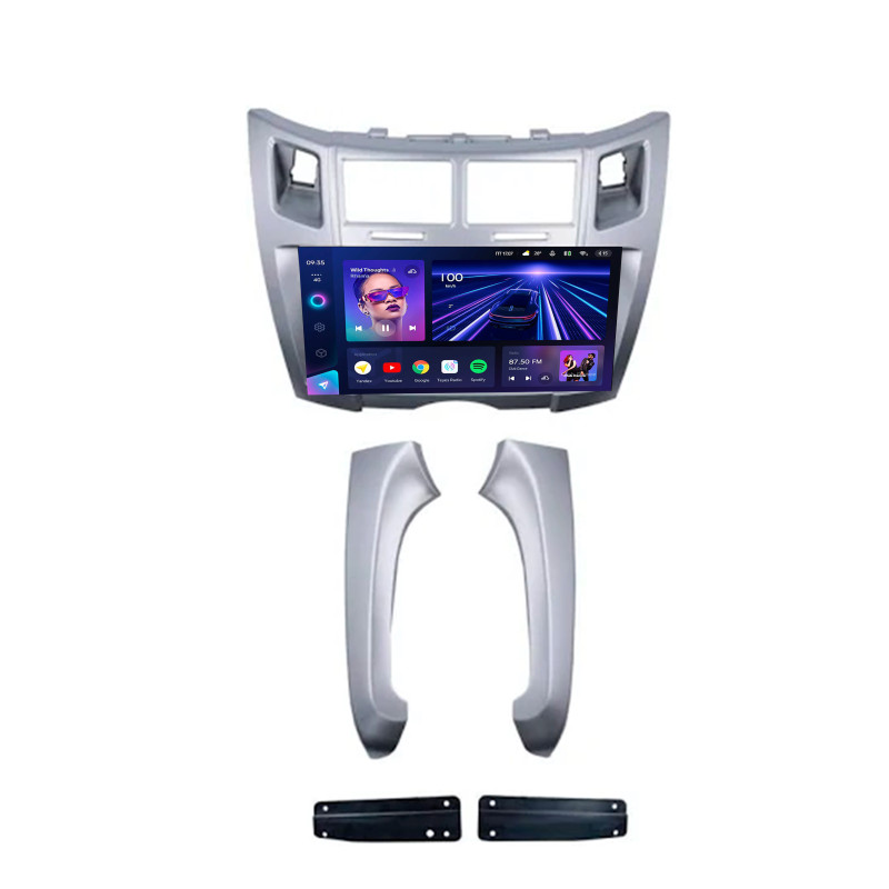 Fest eingebaute Magnetbox Teyes CC3 4+32 GB für Toyota Yaris Vizio (2005–2012), 9-Zoll-Display.