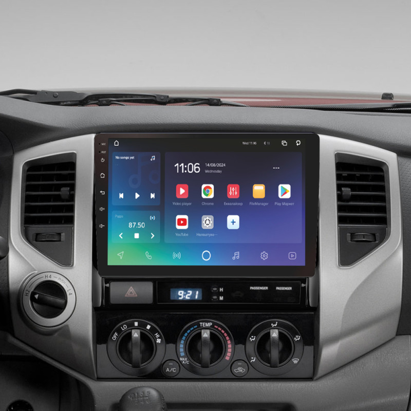 Android head unit SIGMA X9432 ANDROID 10 4+32 Gb 4G DSP Toyota Tacoma 2 N200 Hilux 2005-2015 9" (L1)