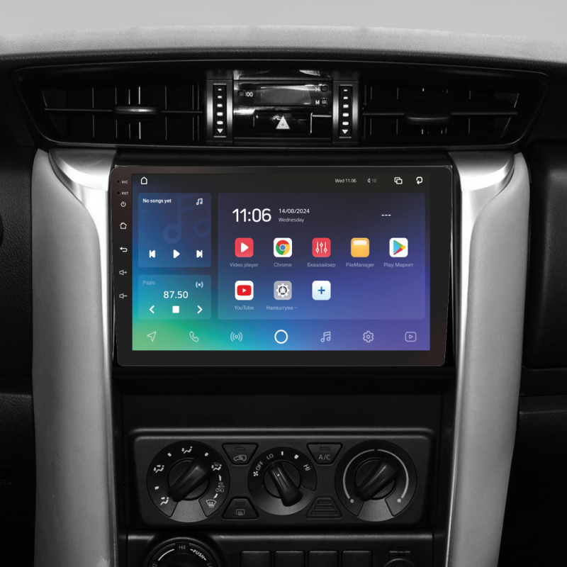 Android head unit SIGMA X9432 ANDROID 10 4+32 Gb 4G DSP Toyota Fortuner 2 2015-2018 9"