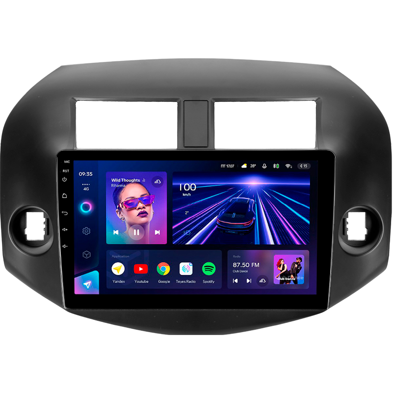 Android head unit Teyes CC3 4+32 Gb Toyota RAV4 3 XA30 (F2) 2005-2013 10"