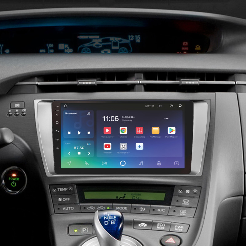 Android head unit SIGMA X9432 ANDROID 10 4+32 Gb 4G DSP Toyota Prius XW30 2009-2015 9"