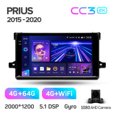 Android head unit Teyes CC3 4+64 Gb Toyota Prius XW50 2015-2020 9" 2k