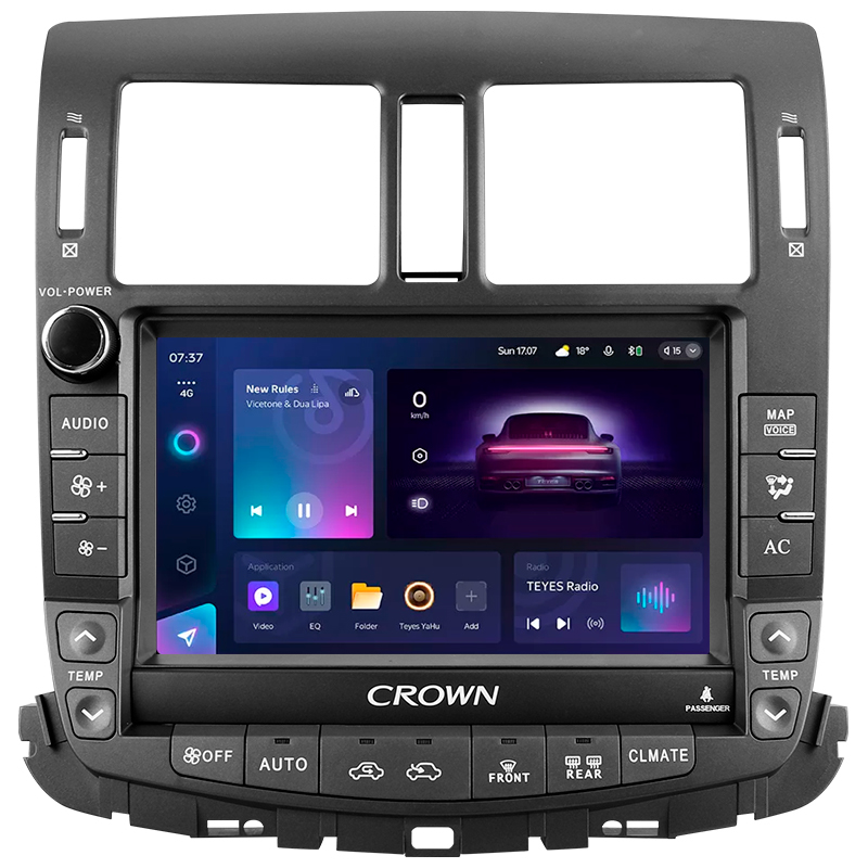 Android head unit Teyes CC3 6+128 Gb Toyota Crown 13 S200 2008-2012 (A) 9" 2k (L2)