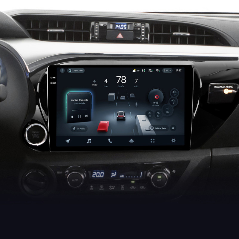Android head unit Teyes CC4 Pro 12+256 Gb Toyota Hilux Pick Up AN120 2015-2020 10" 2k (L1)