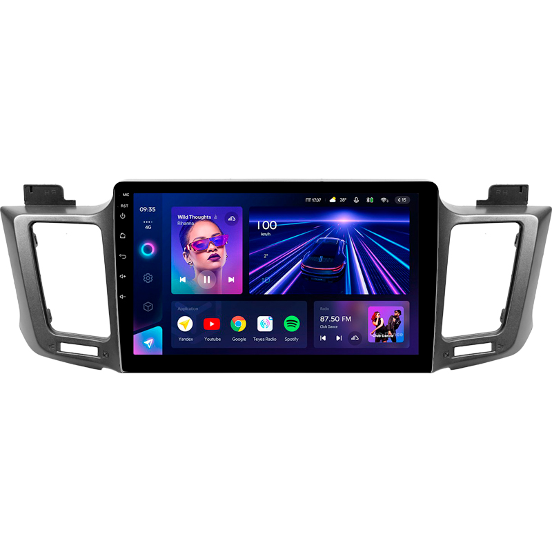 Android head unit Teyes CC3 4+32 Gb Toyota RAV4 4 XA40 5 XA50 2012-2018 10"