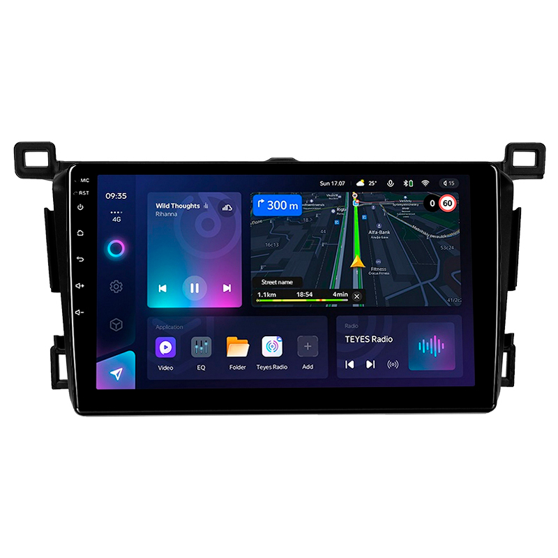 Android head unit Teyes CC3L 4+32 Gb Toyota RAV4 4 XA40 5 XA50 (Right hand drive) 2012-2018 9"