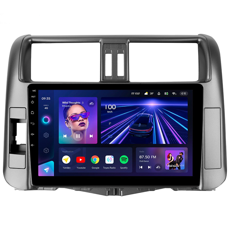 Android head unit Teyes CC3 4+32 Gb Toyota Land Cruiser Prado 150 2009-2013 (A) 9"