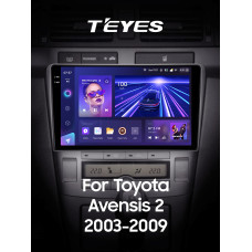 Android head unit Teyes CC3 6+128 Gb Toyota Avensis T250 2 II 2003-2009 9" 2k