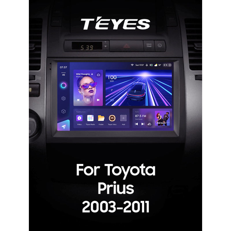 Android head unit Teyes CC3 4+64 Gb Toyota Prius XW20 II 2 2003-2011 (F1) 9" 2k