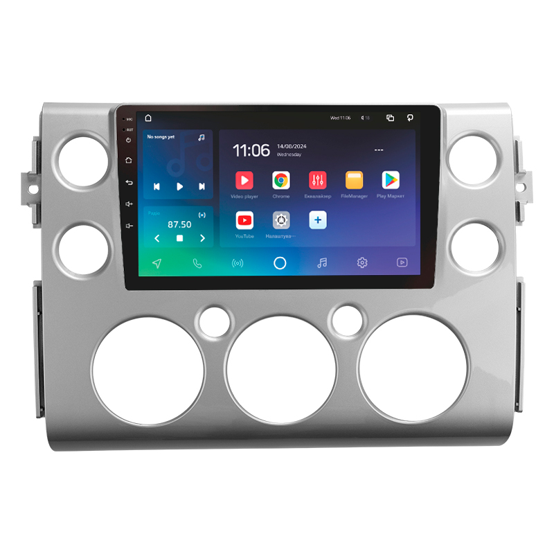 Android head unit SIGMA X9432 ANDROID 10 4+32 Gb 4G DSP Toyota FJ Cruiser J15 2006-2020 (F1) 9"